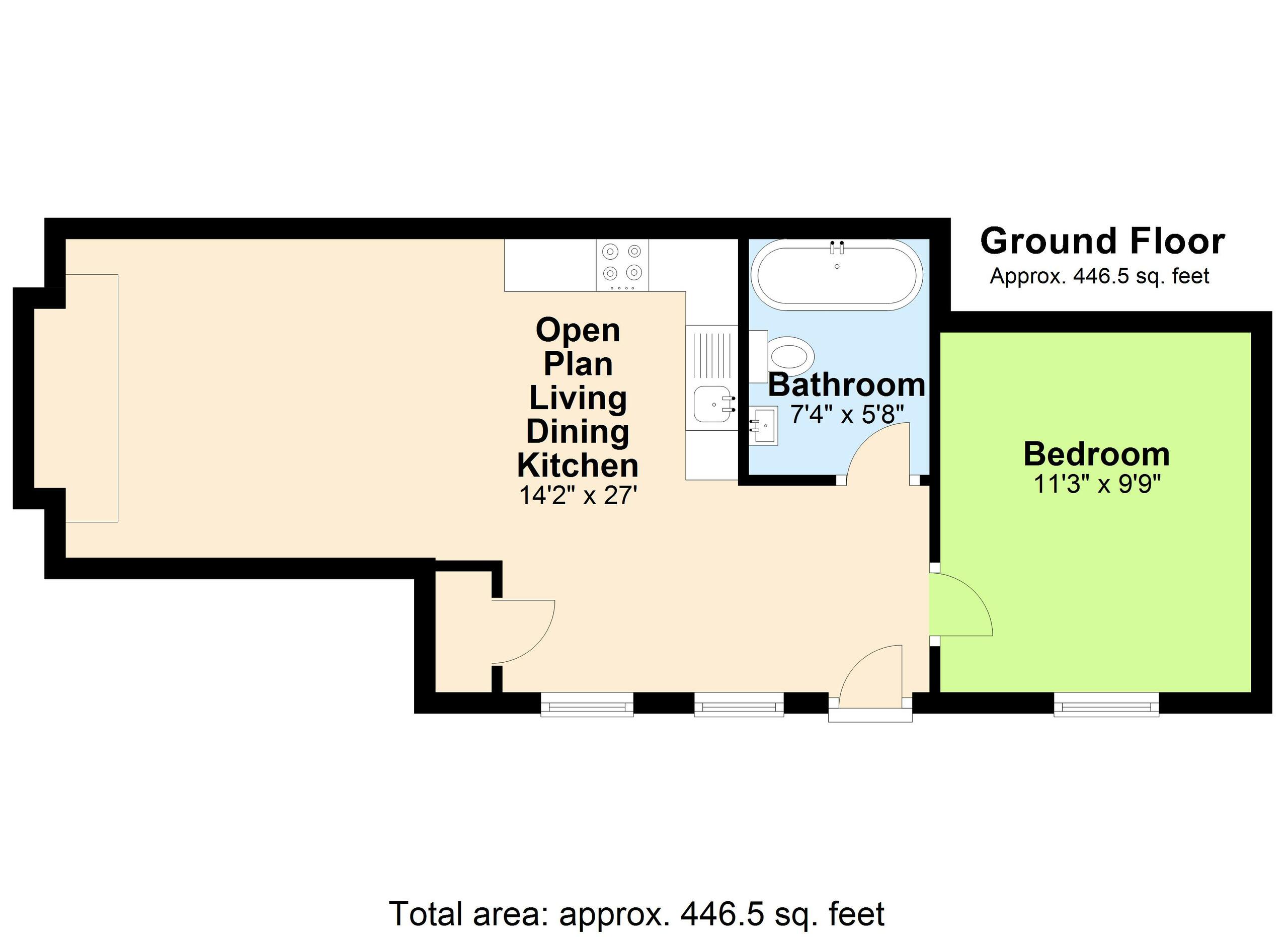 The Granary, 8 The Crown, Marshfield, South Glos SN14, 1 bedroom