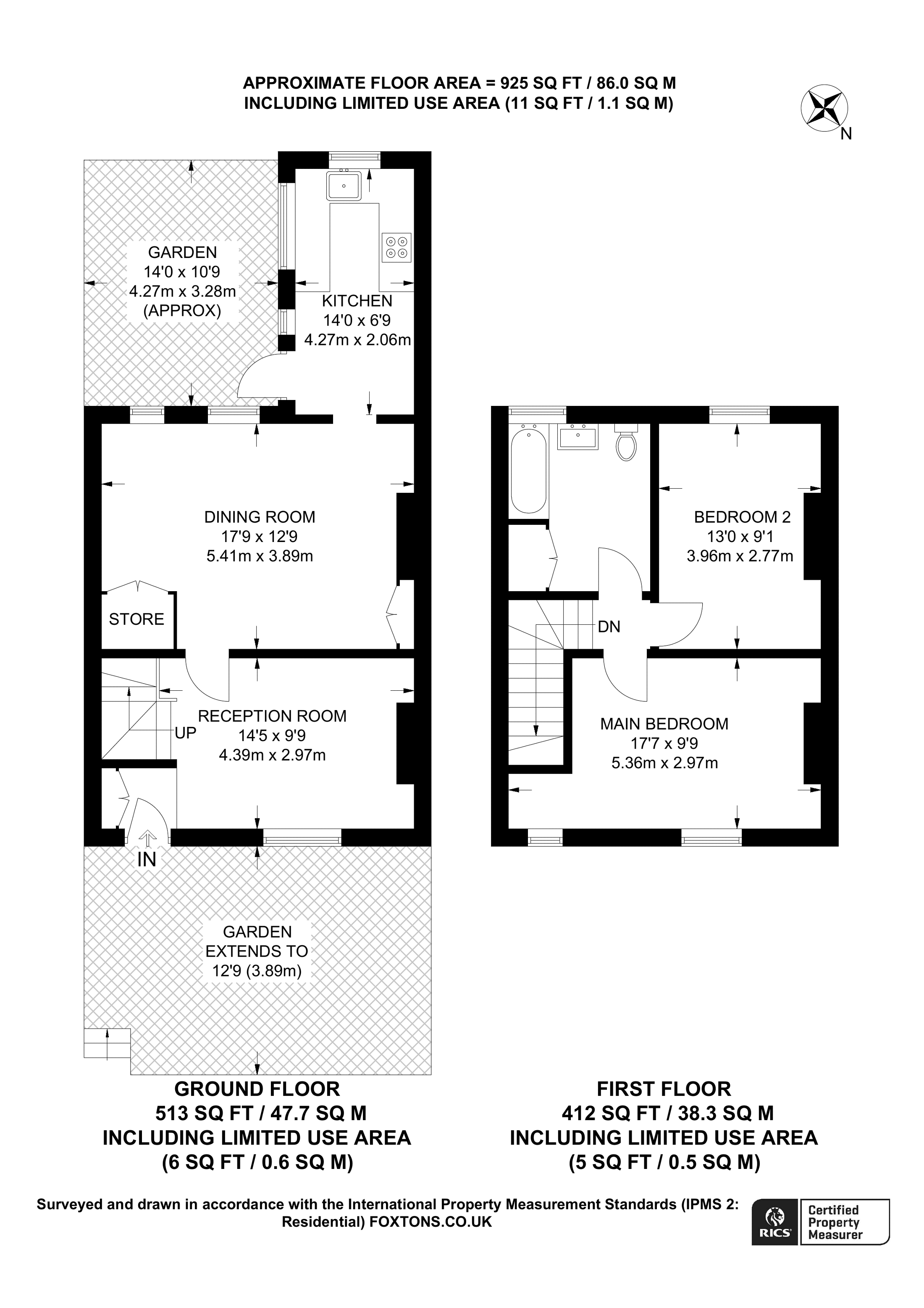 Iverson Road, West Hampstead, London NW6, 2 bedroom terraced house for