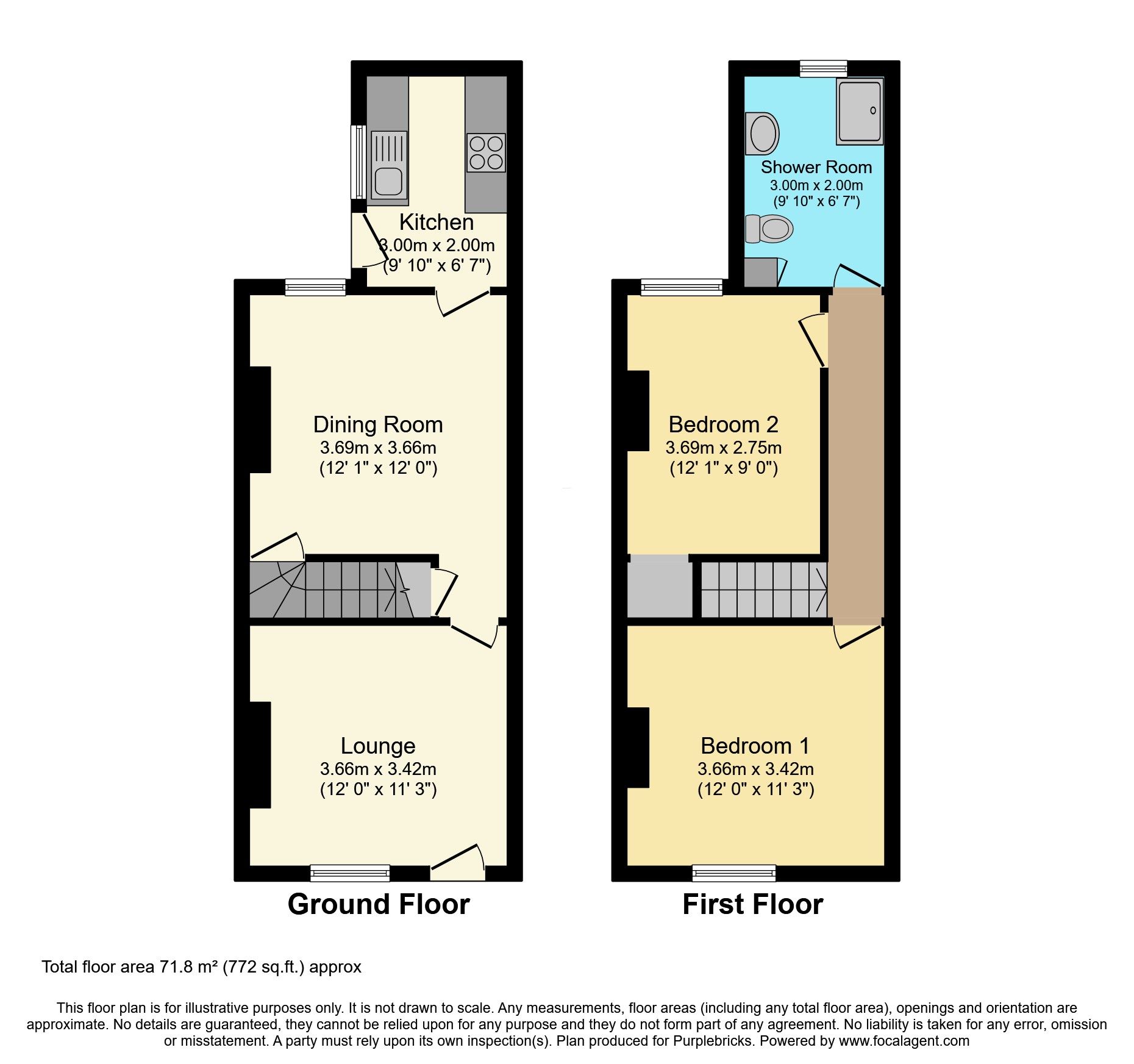 2 bed terraced house for sale in Cinderhill Road, Nottingham NG6