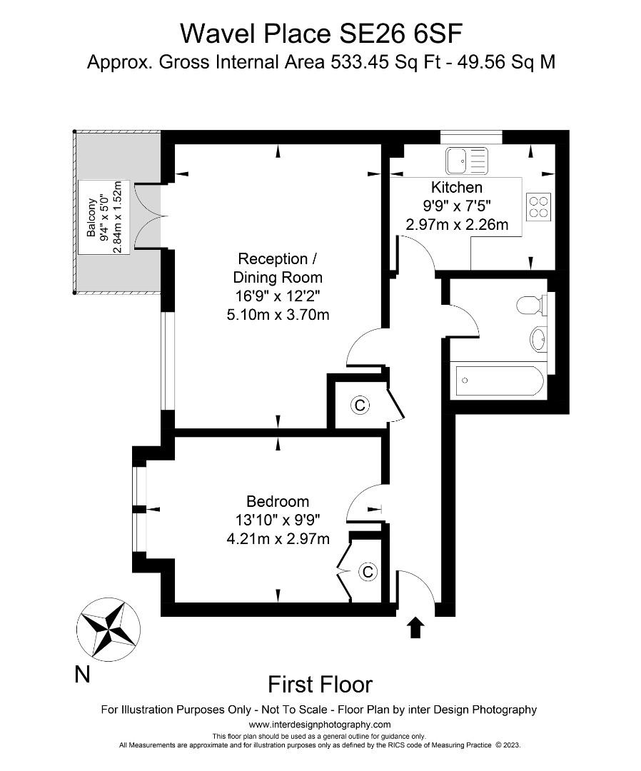 Wavel Place, London SE26, 1 bedroom flat for sale 65777289