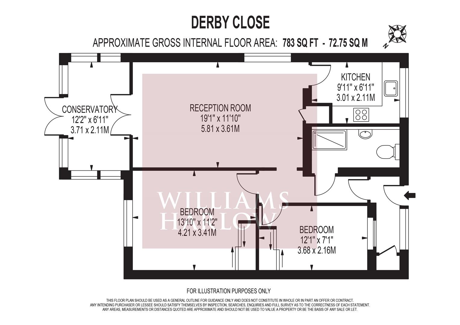 Derby Close, Epsom KT18, 2 bedroom semidetached bungalow for sale