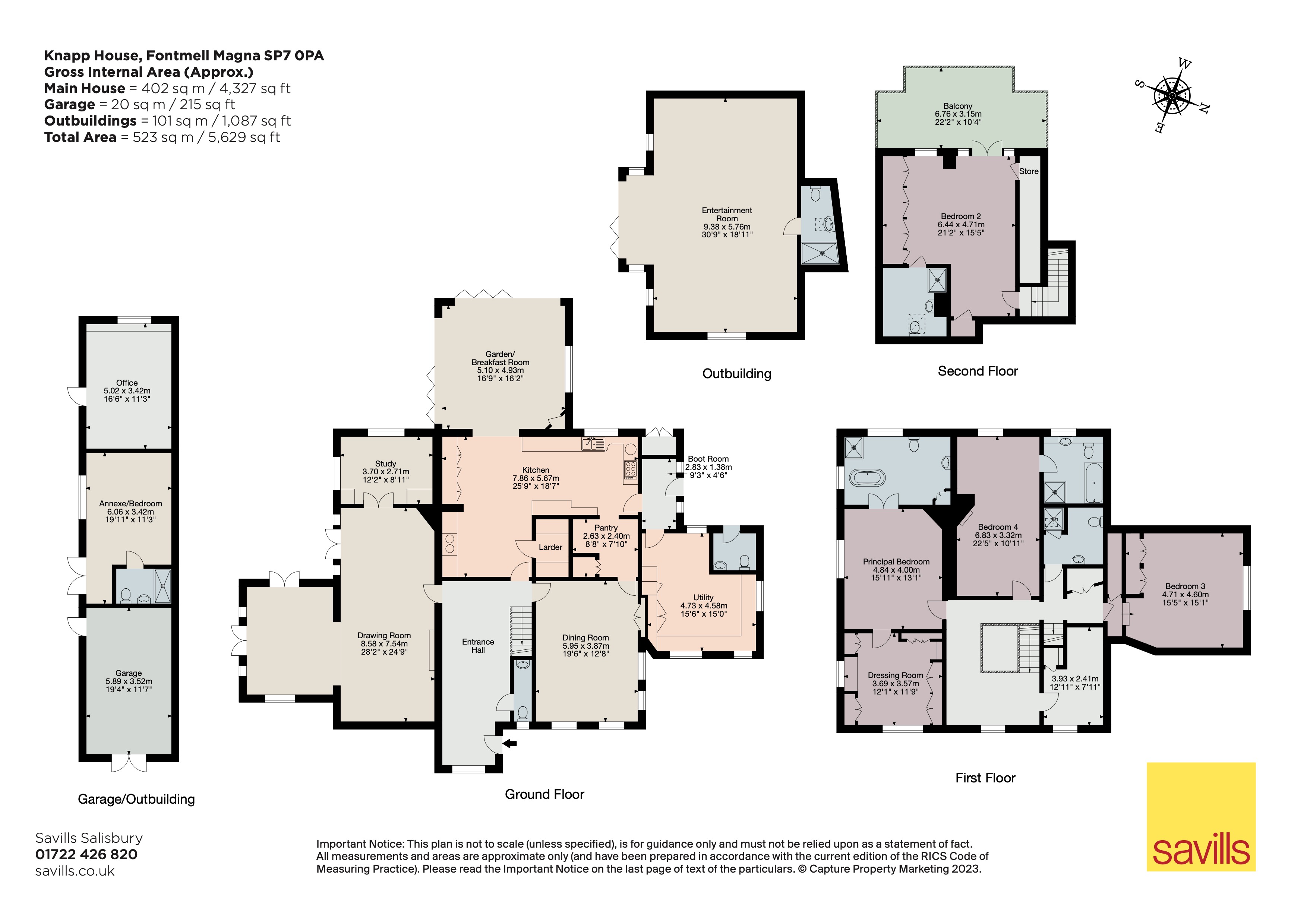 Fontmell Magna, Shaftesbury, Dorset SP7, 5 bedroom detached house for