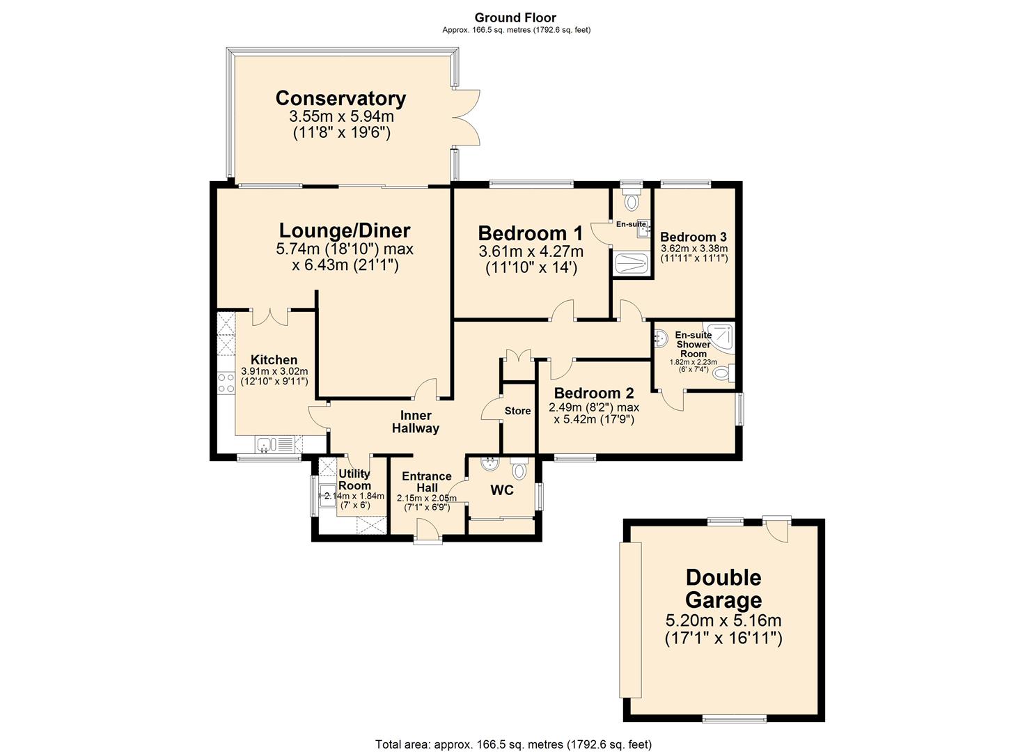Cutthorpe Road, Cutthorpe, Chesterfield S42, 3 bedroom detached