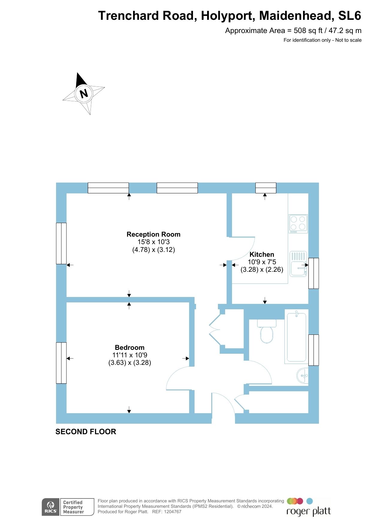 Trenchard Road, Holyport, Maidenhead SL6, 1 bedroom flat for sale