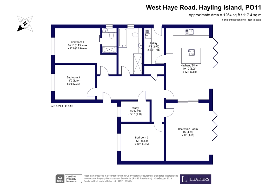 West Haye Road, Hayling Island PO11, 4 bedroom detached house for sale
