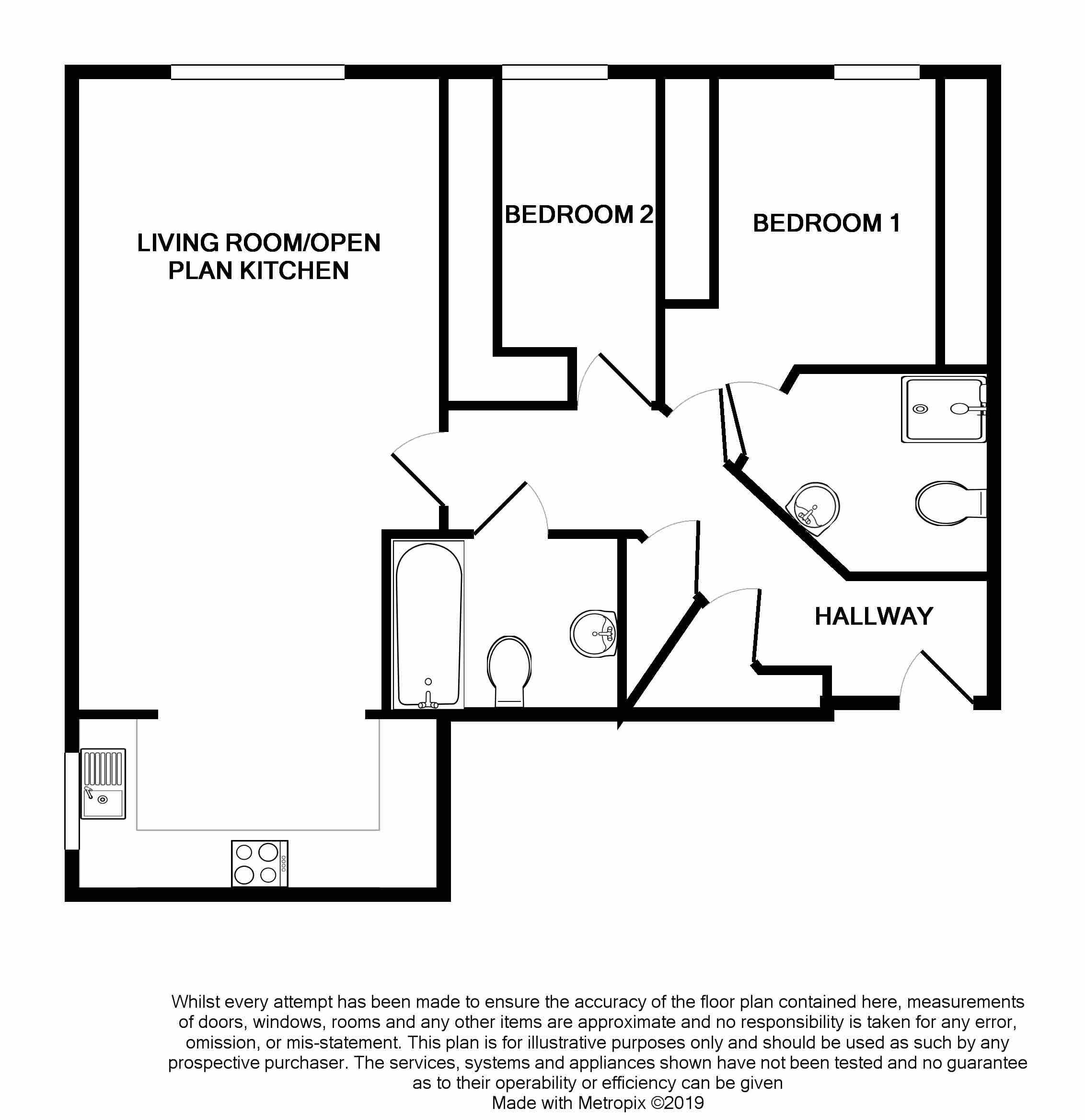 Landmark Place, Churchill Way, Cardiff CF10, 2 bedroom flat for sale