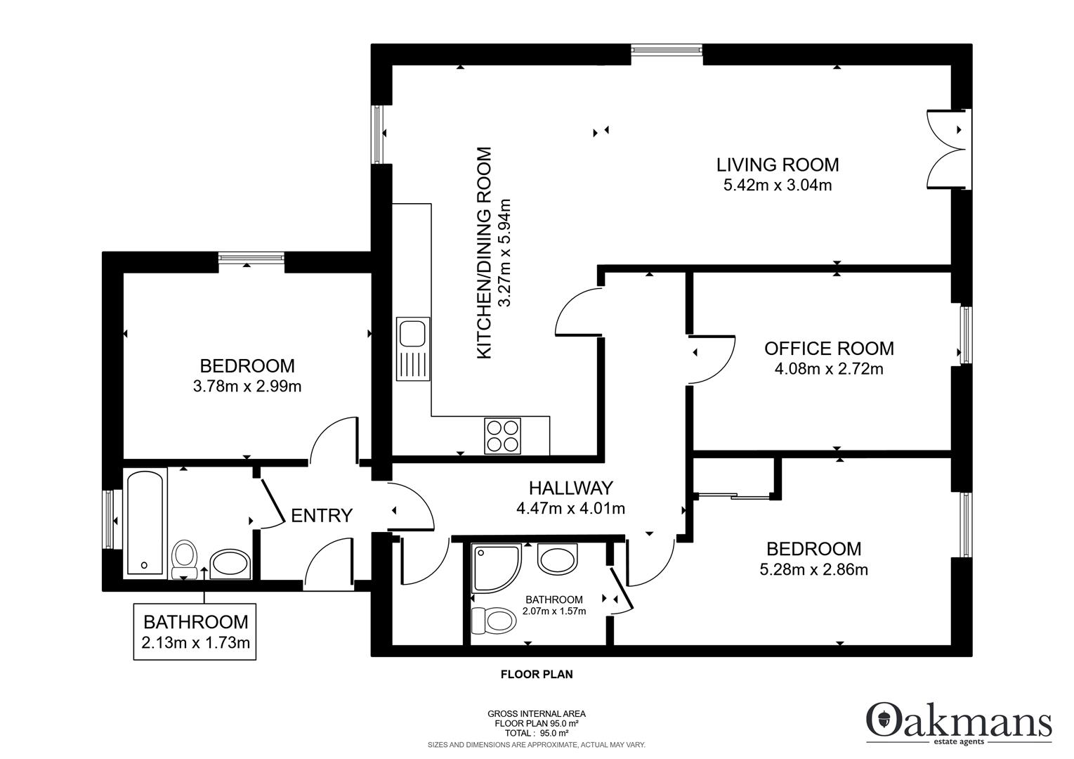 Moor Green Lane, Moseley, Birmingham B13, 3 bedroom flat for sale