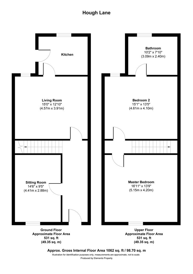 Hough Lane, Wombwell, Barnsley S73, 2 bedroom property for sale