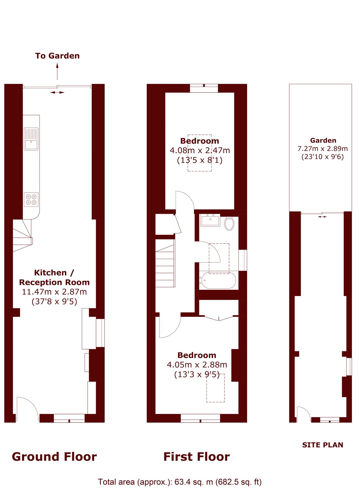Railway Side, Barnes SW13, 2 bedroom end terrace house for sale
