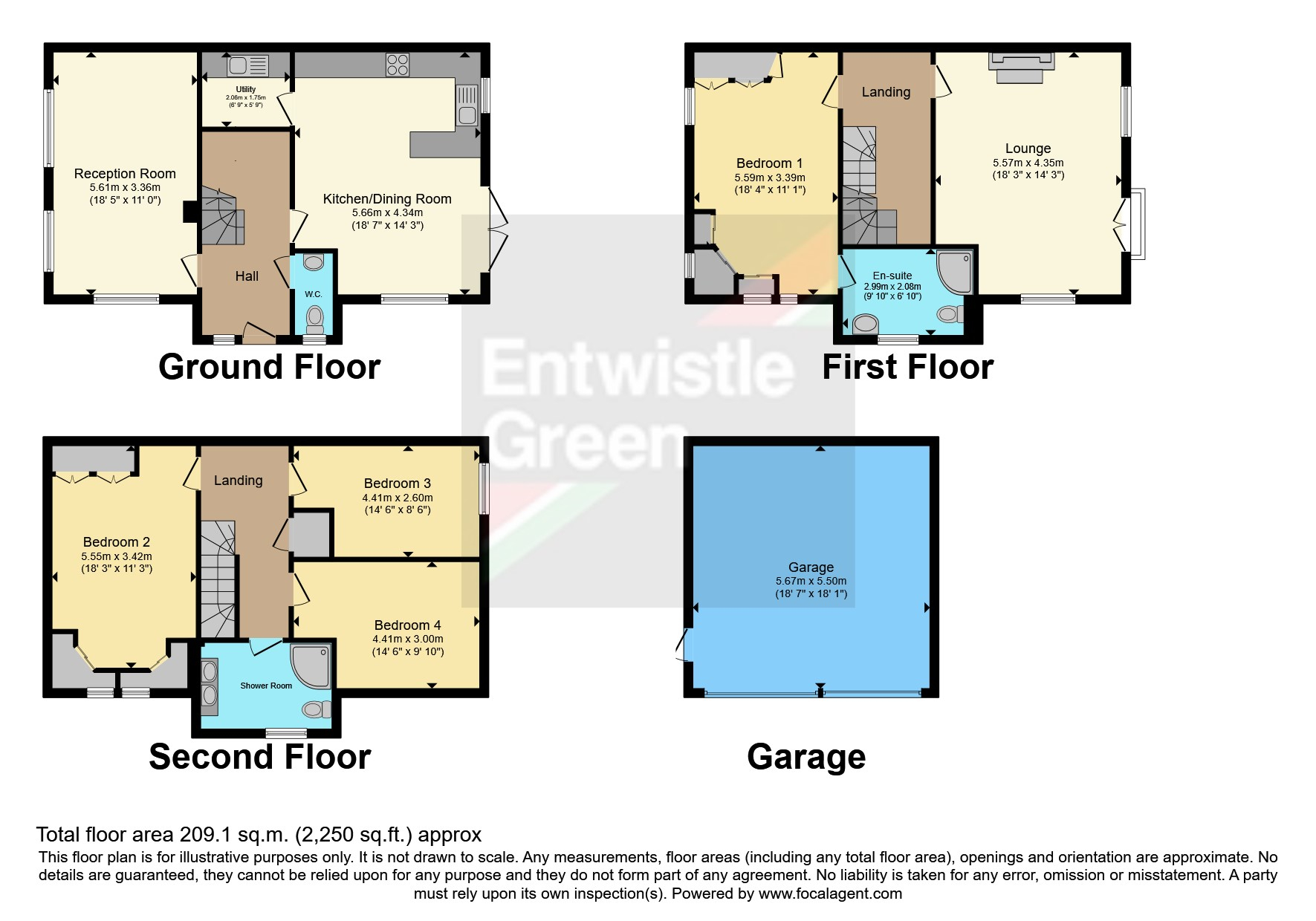 Greenside, Cottam, Preston, Lancashire PR4, 4 bedroom town house for