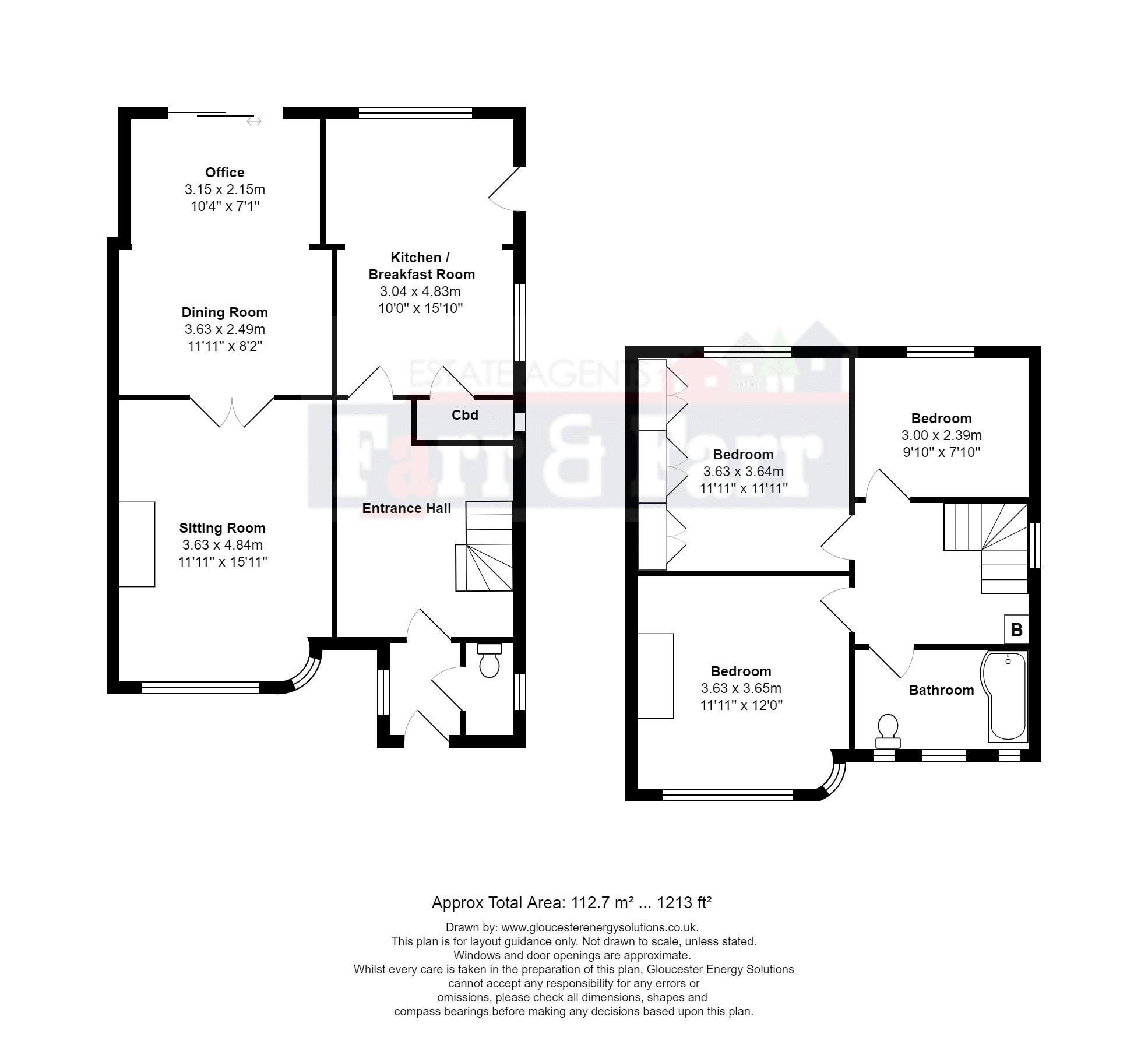 Armscroft Way, Barnwood, Gloucester GL2, 3 bedroom semidetached house
