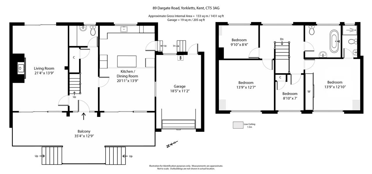 4 bed detached house for sale in Dargate Road, Yorkletts, Whitstable