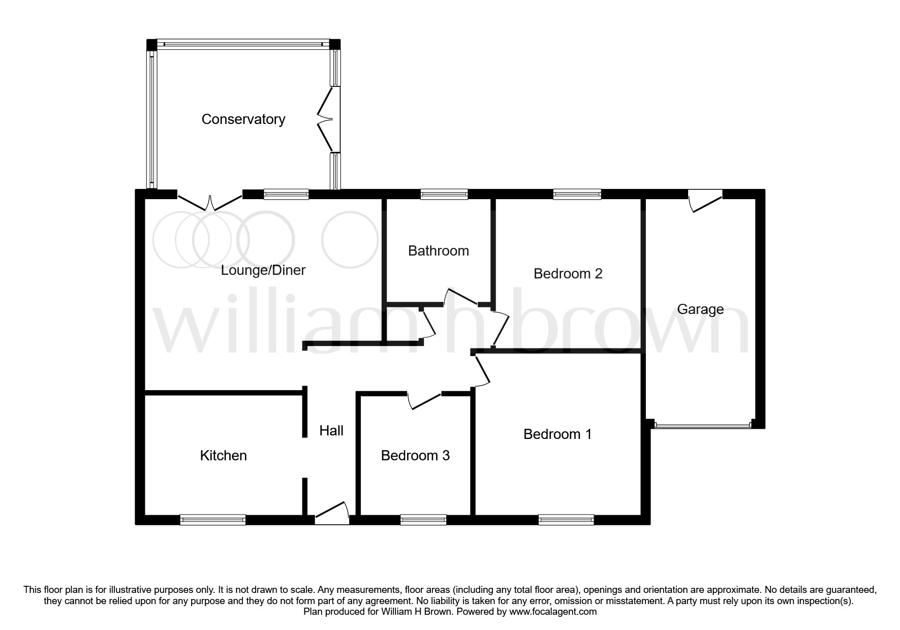 Waterlees Road, Wisbech PE13, 3 bedroom detached bungalow for sale
