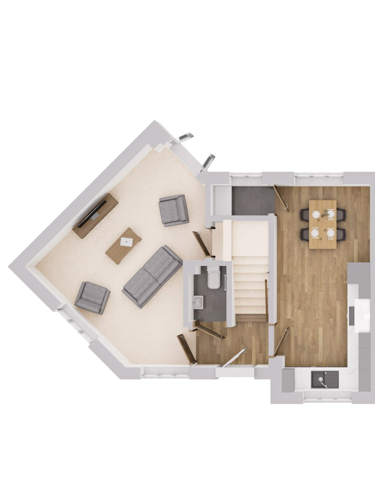 Alfrick, Worcester, Worcestershire WR6, 2 bedroom semidetached house