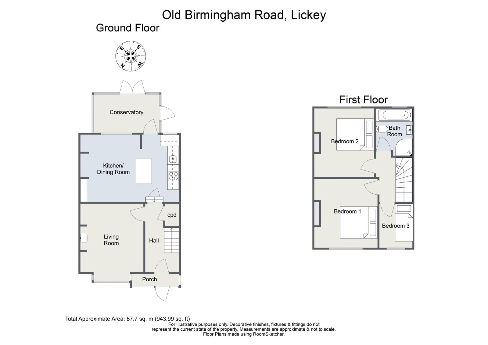 Old Birmingham Road, Lickey B45, 3 bedroom terraced house for sale