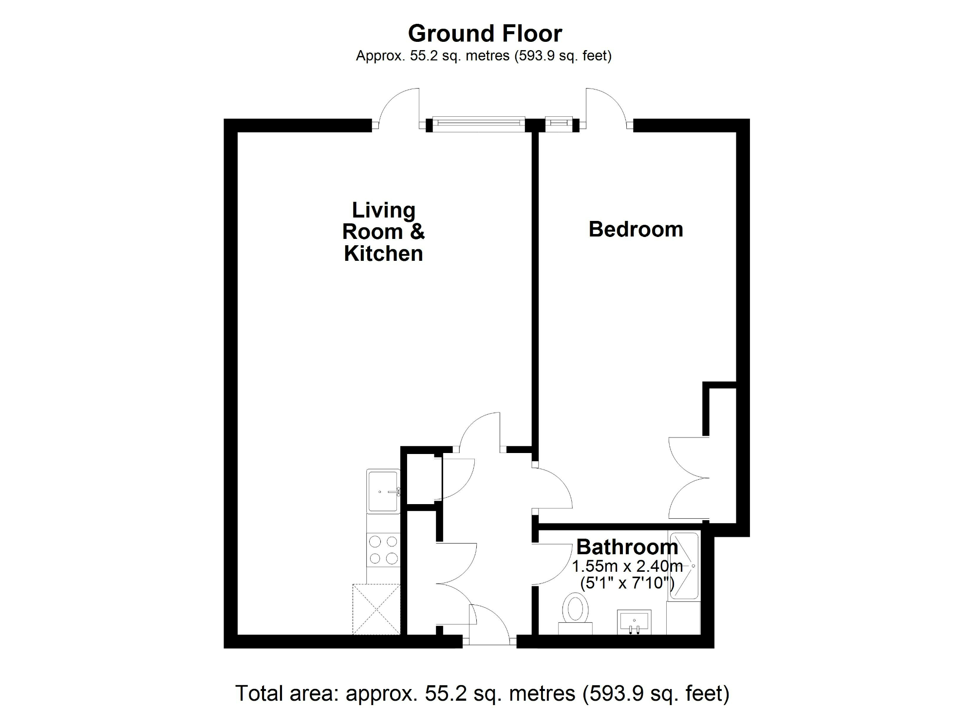 Brindley Place, Uxbridge UB8, 1 bedroom flat for sale 61823367