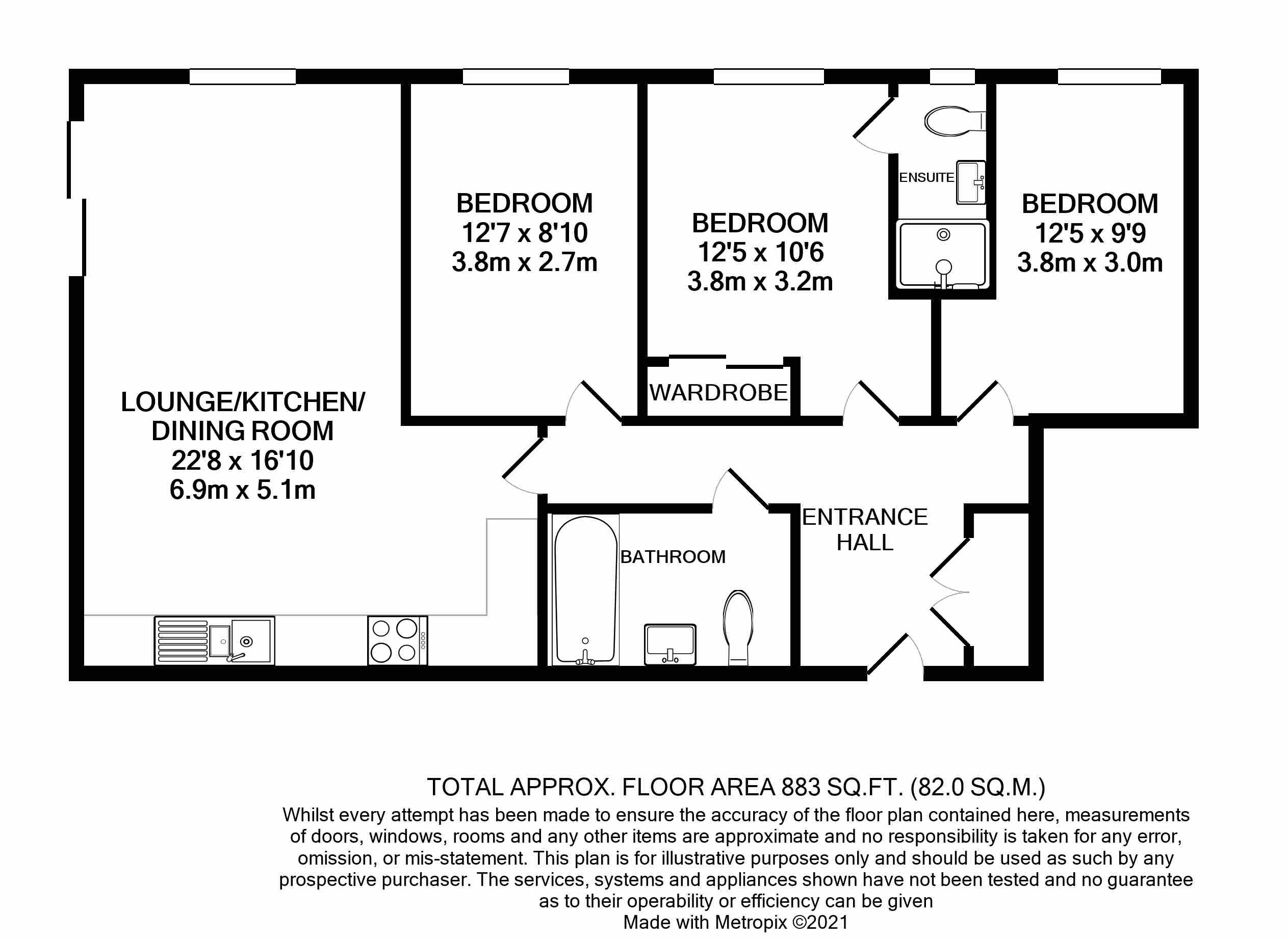 Whyteleafe Hill, Whyteleafe, Surrey CR3, 3 bedroom flat for sale