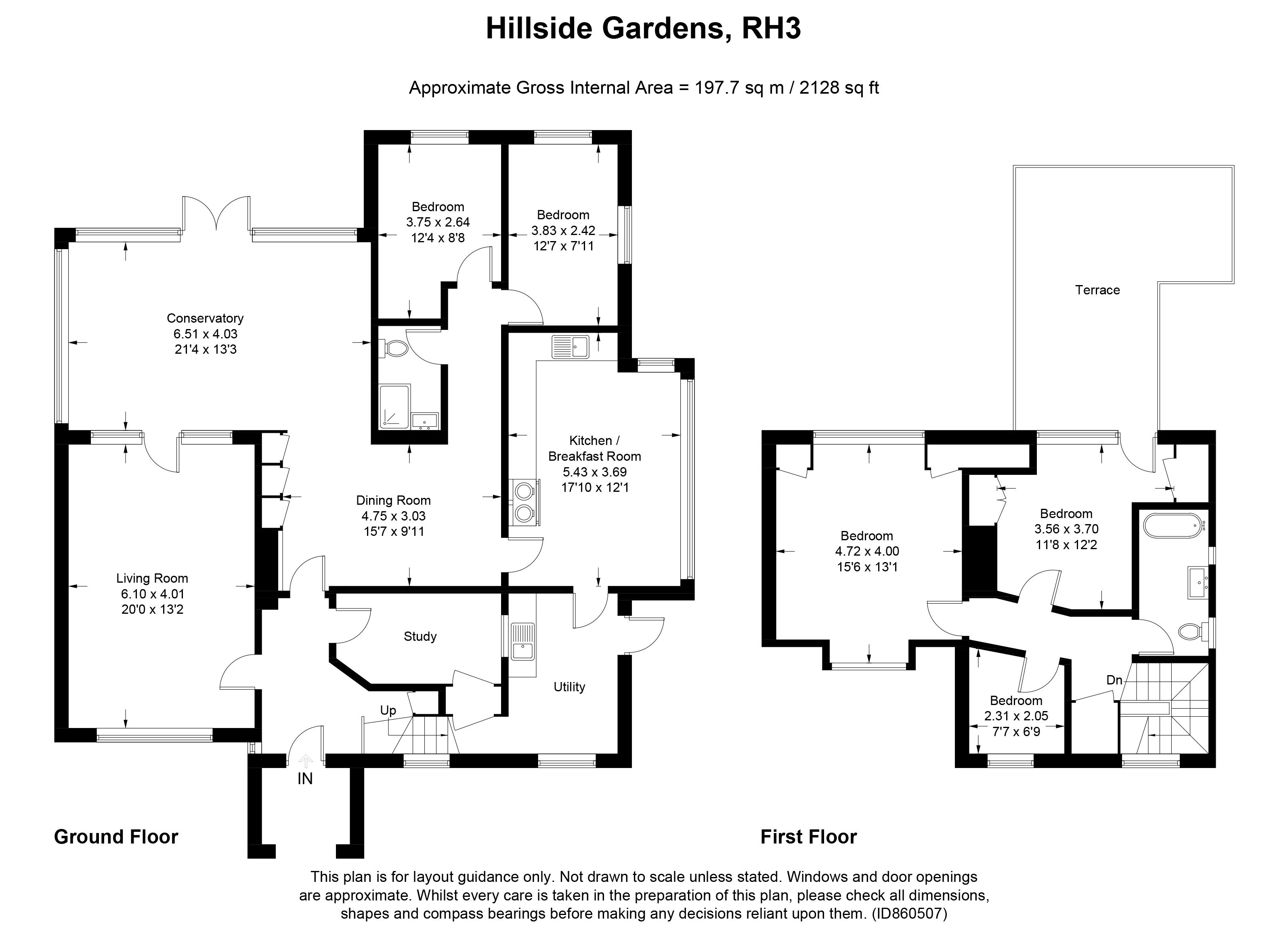 Hillside Gardens, Brockham, Betchworth RH3, 5 bedroom property for sale