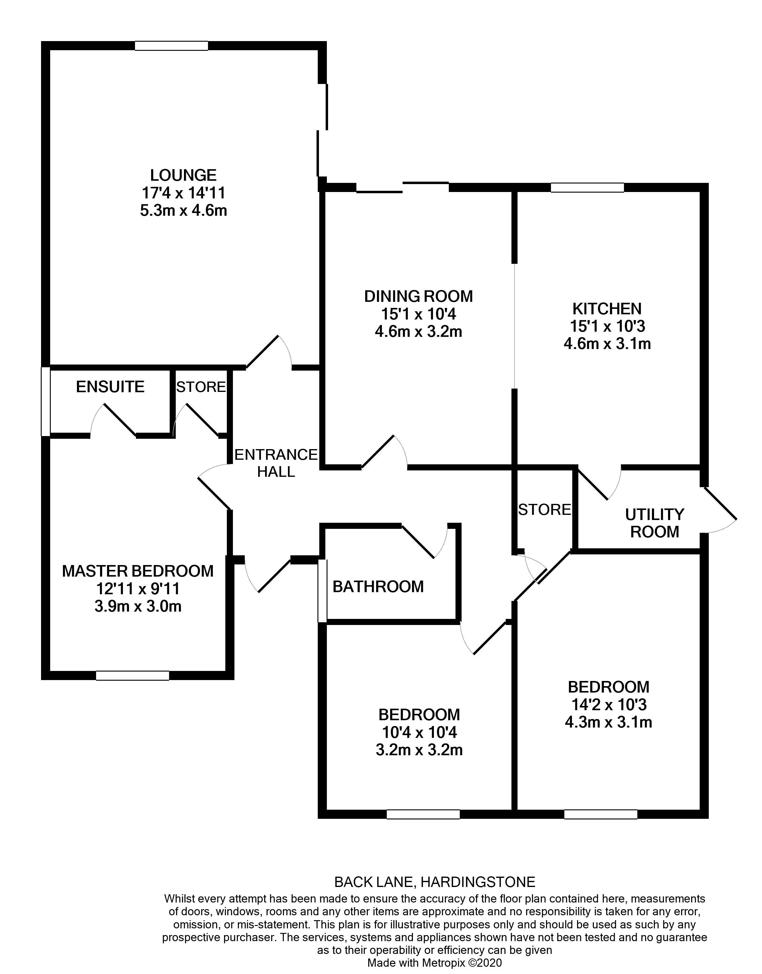 3 bed detached bungalow for sale in Back Lane, Hardingstone