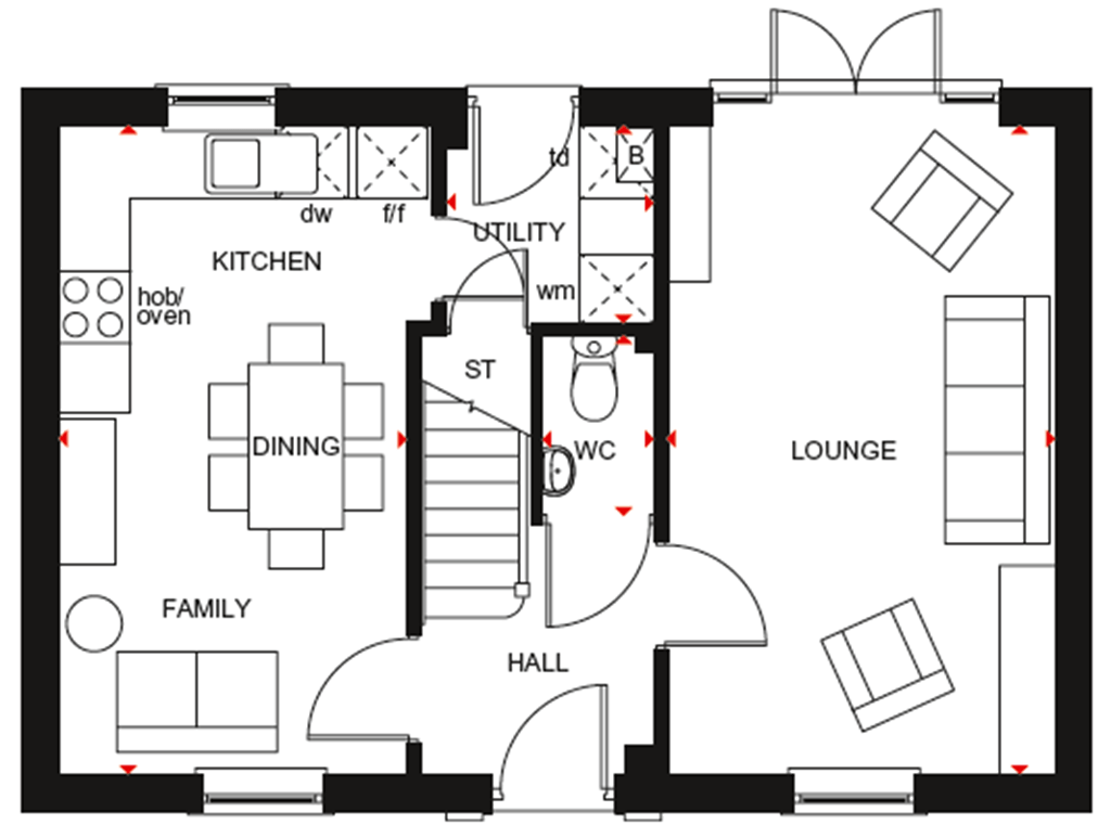 "Hadley" at White Post Road, Bodicote, Banbury OX15, 3 bedroom detached