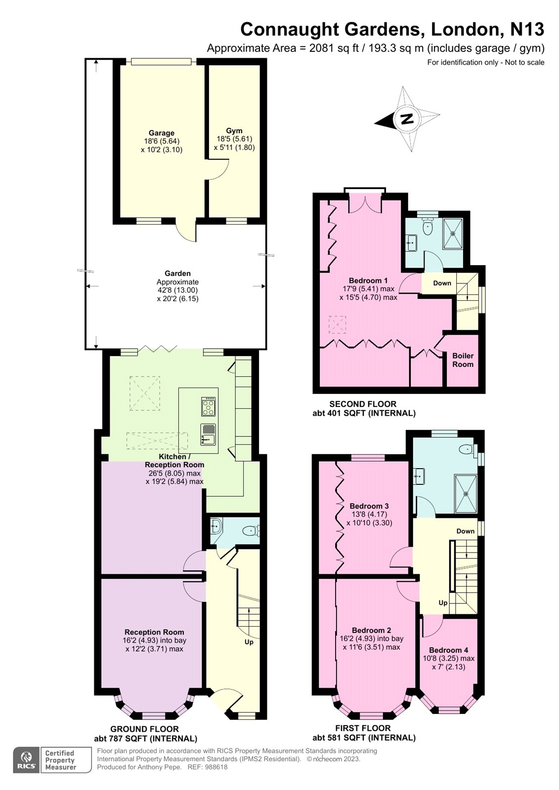 4 bed end terrace house for sale in Connaught Gardens, Palmers Green