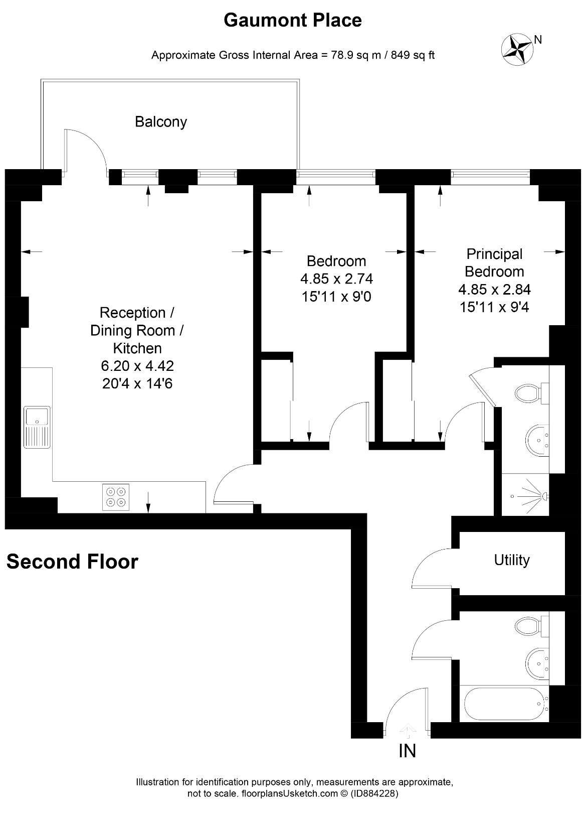 Gaumont Place, Streatham Hill SW2, 2 bedroom flat for sale 62715004