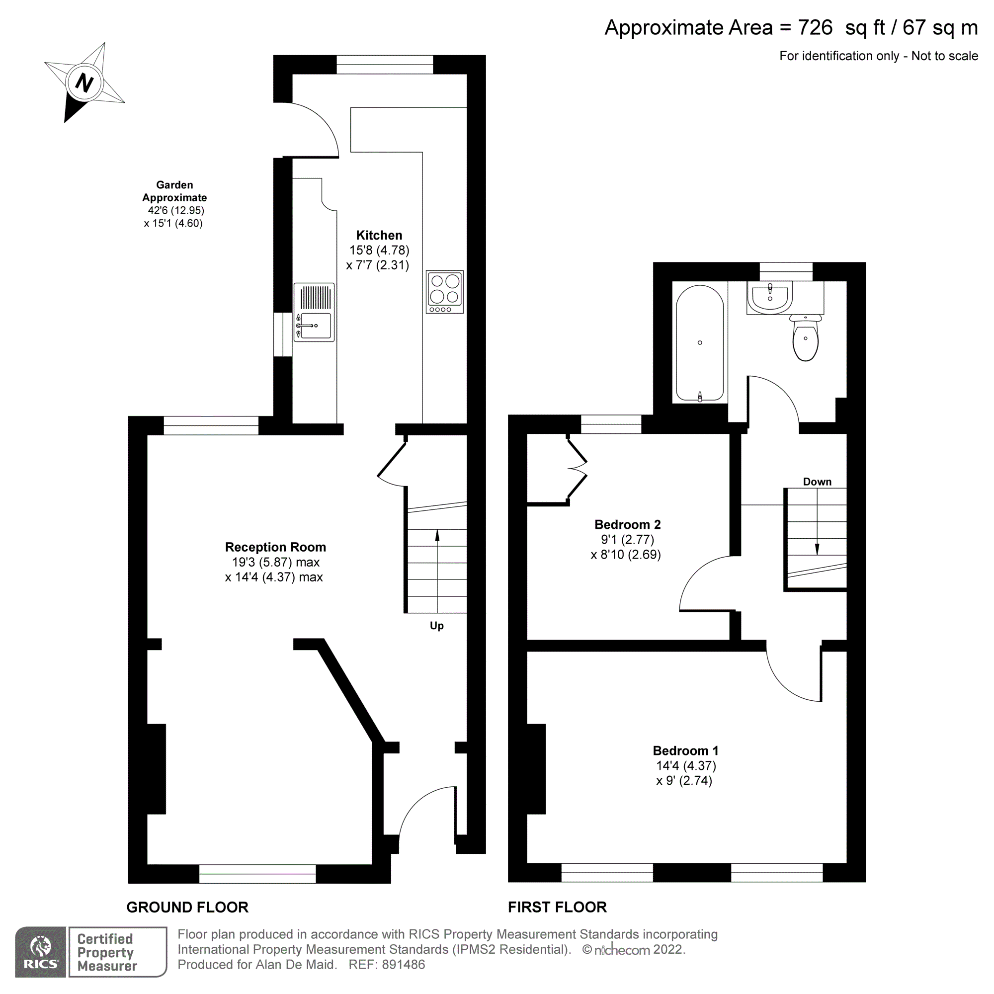 Burnt Ash Lane, Bromley BR1, 2 bedroom terraced house for sale