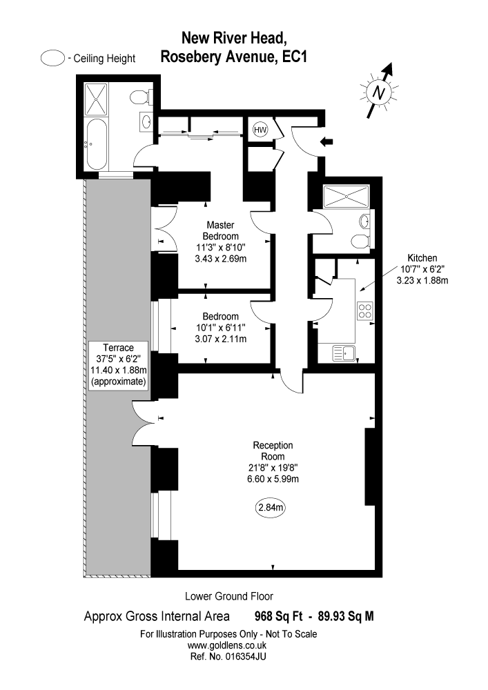 New River Head, 173 Rosebery Avenue, London EC1R, 2 bedroom flat for