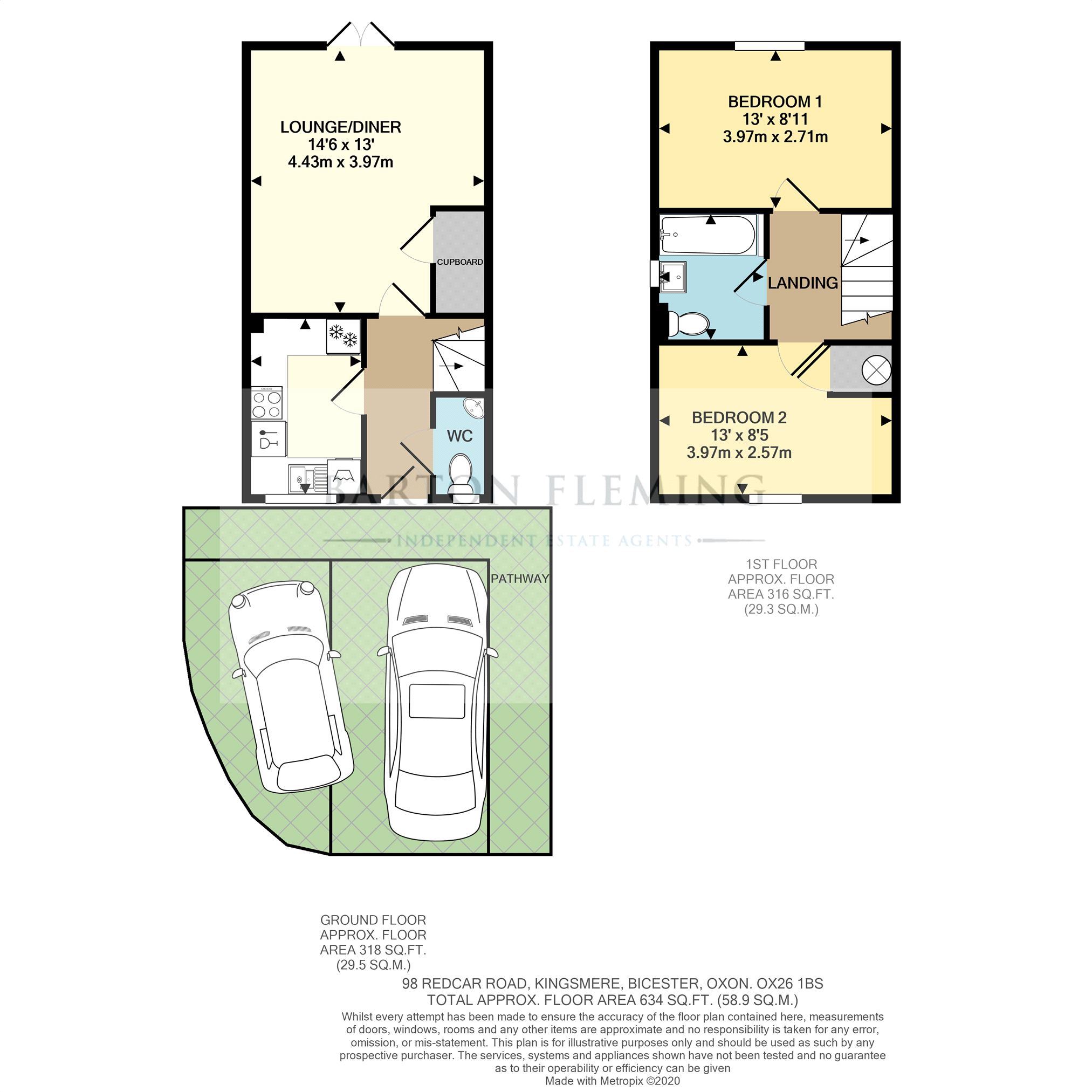2 bed semidetached house for sale in Redcar Road, Bicester OX26 Zoopla