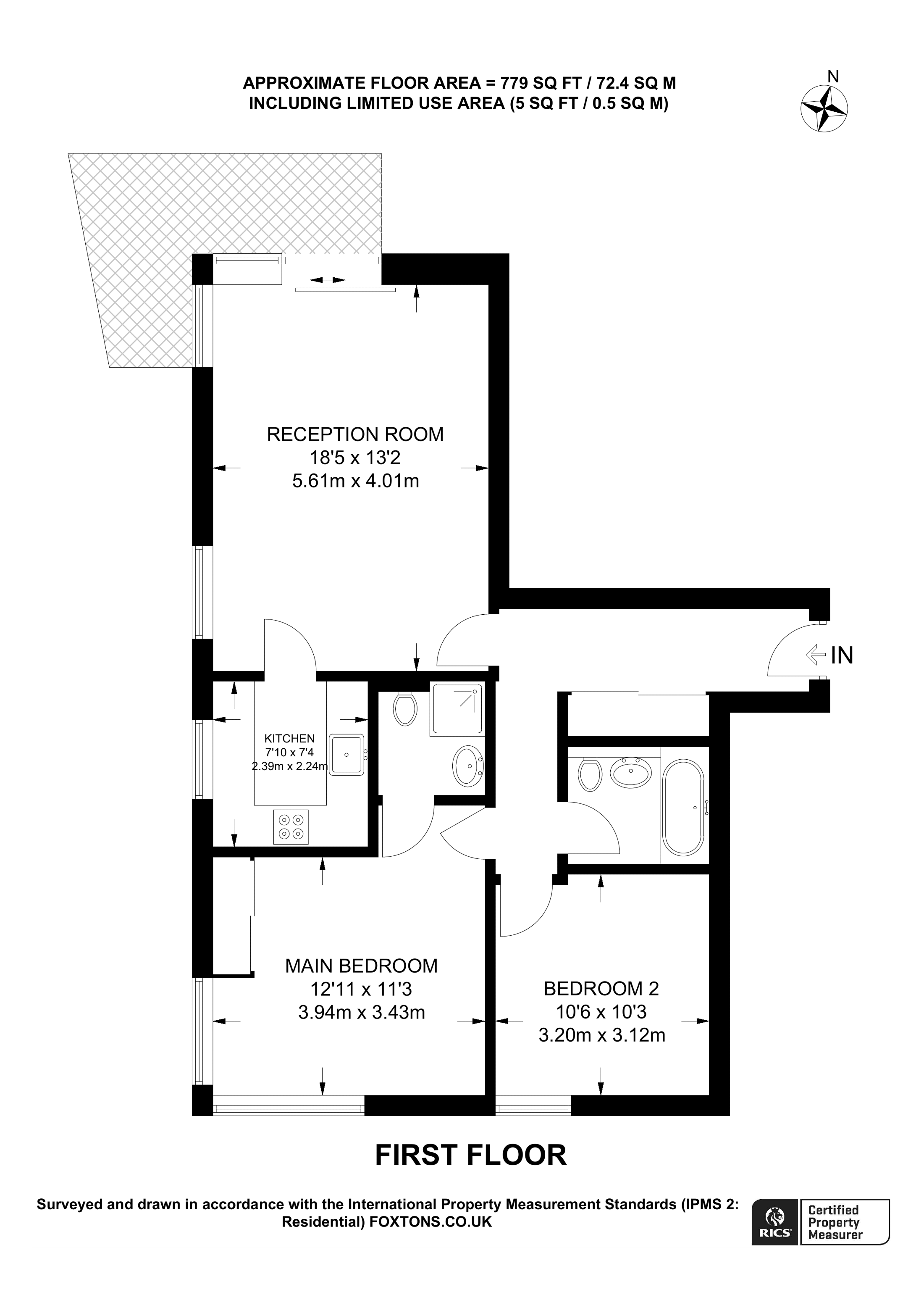 Smugglers Way, Wandsworth, London SW18, 2 bedroom flat for sale