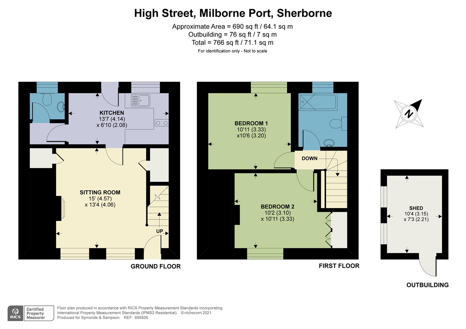 High Street, Milborne Port, Sherborne DT9, 2 bedroom terraced house for sale 64355783
