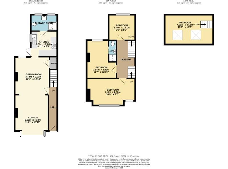 Approach Road, Ashley Cross, Poole, Dorset BH14, 3 bedroom semi