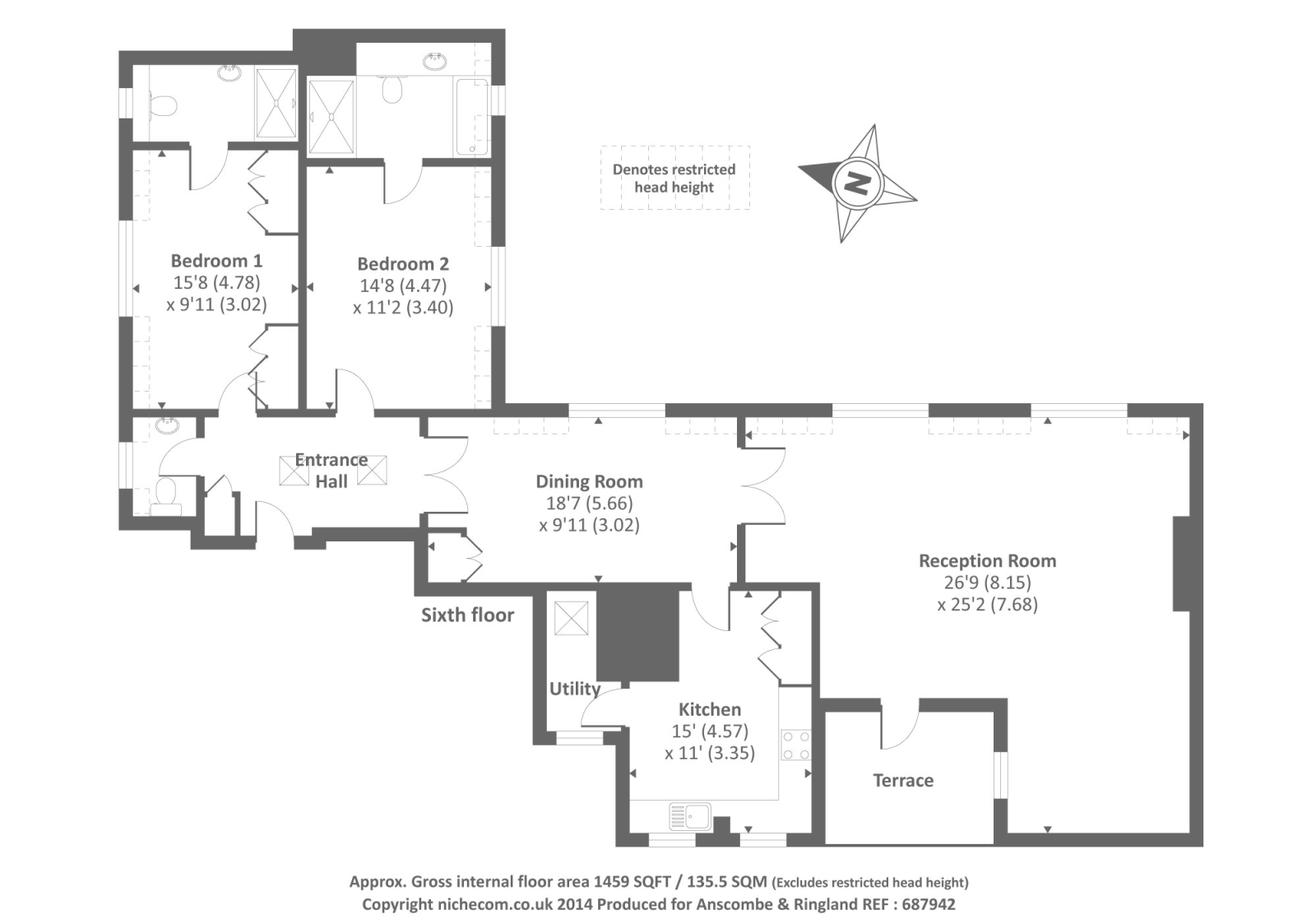 Apsley House, St John's Wood NW8,, 2 bedroom flat for sale 39323429