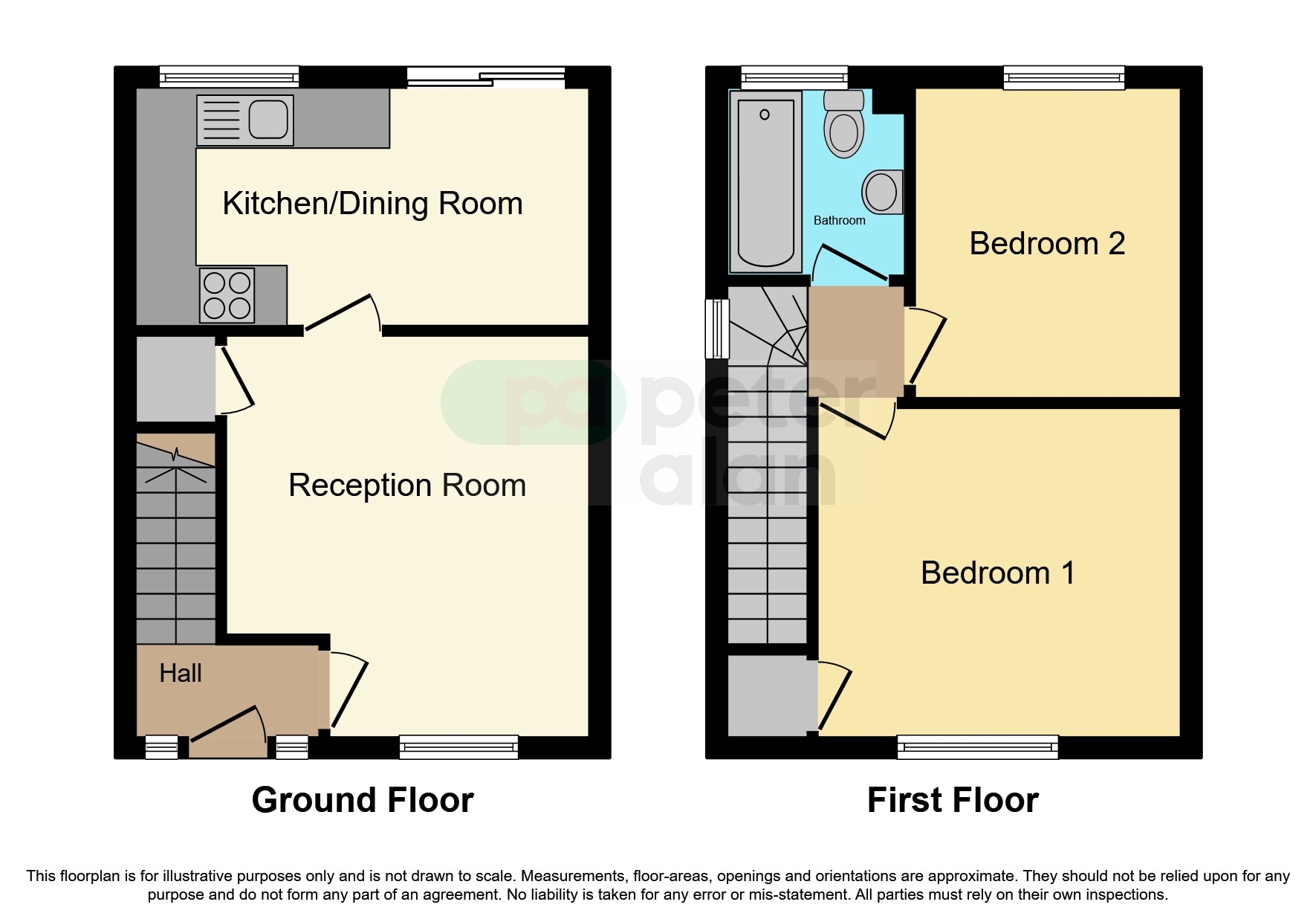 2 bed semidetached house for sale in Heol Seward, Beddau, Pontypridd