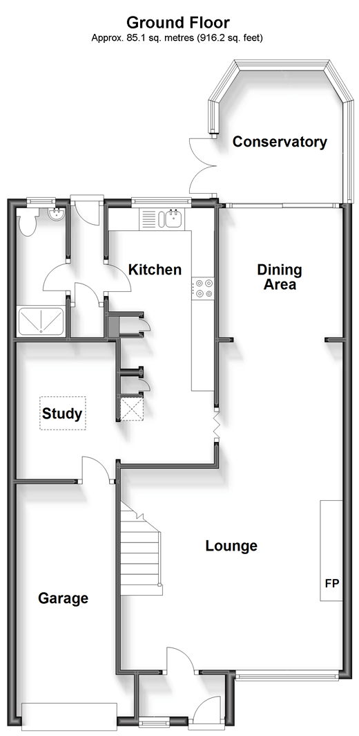 Knaves Acre, Headcorn, Kent TN27, 3 bedroom linkdetached house for