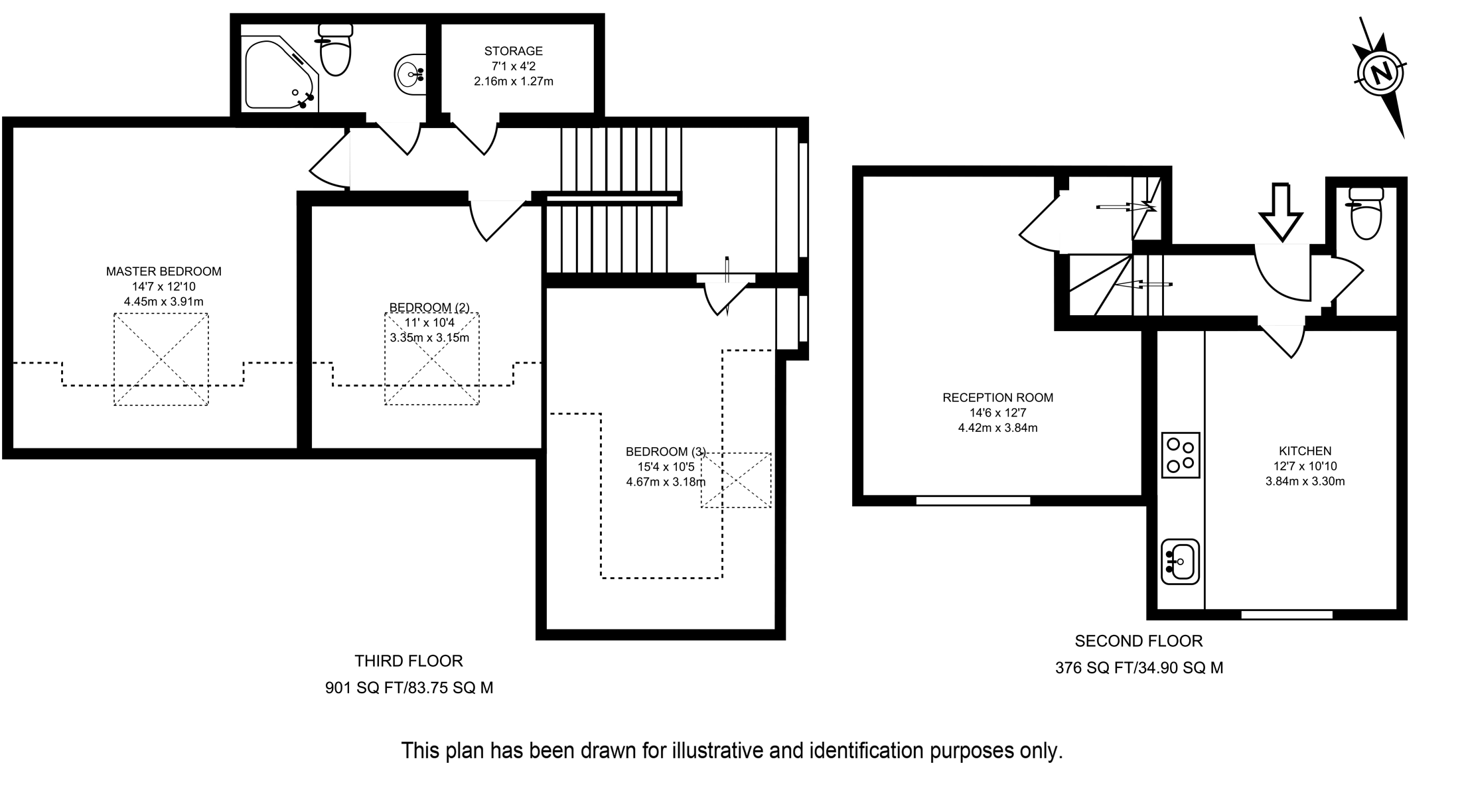 Queens Avenue, Muswell Hill, London N10, 3 bedroom flat to rent