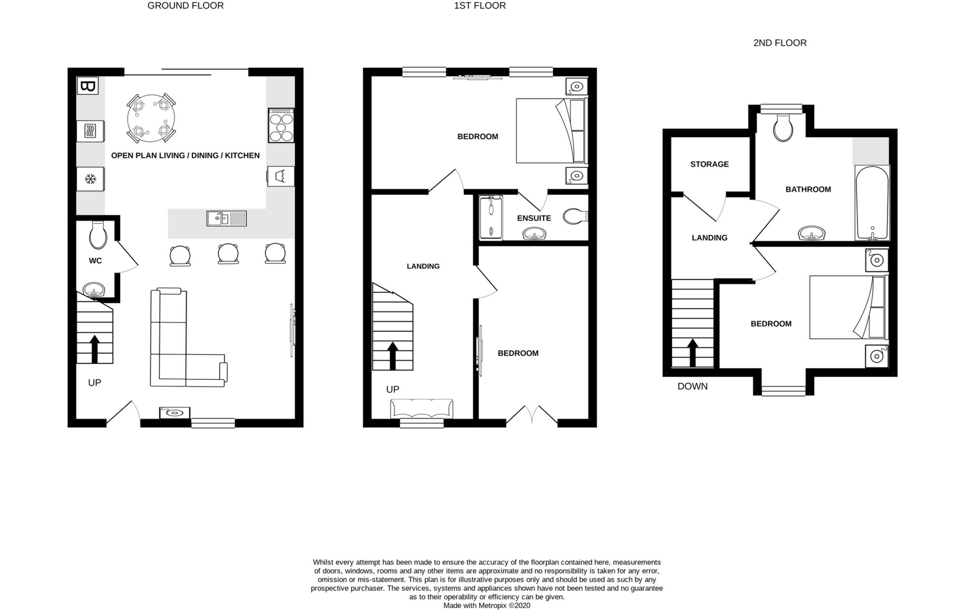 New home, 3 bed town house for sale in Trafalgar Drive, Walmer, Deal