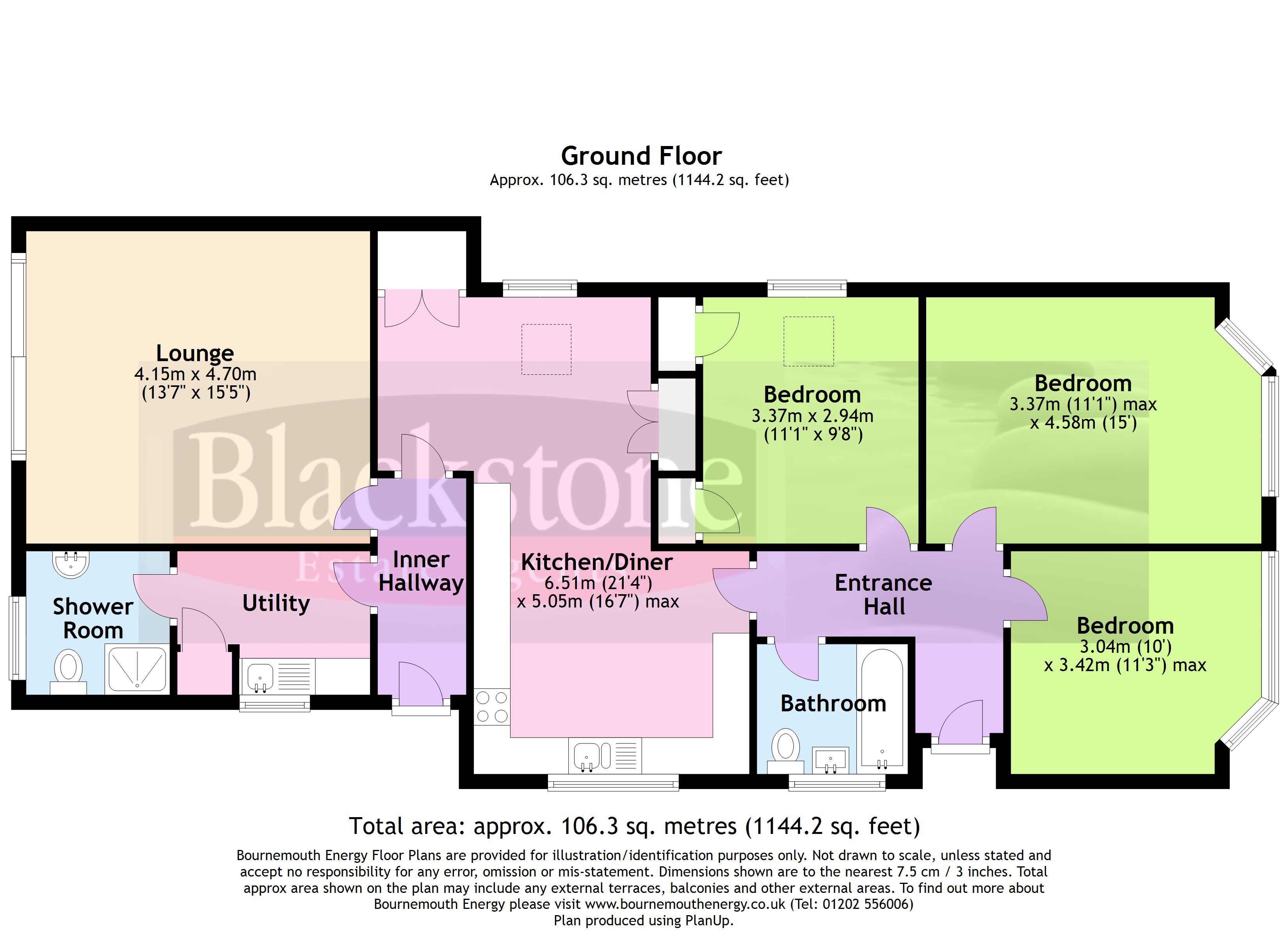 Leybourne Avenue, Northbourne, Bournemouth, Dorset BH10, 3 bedroom