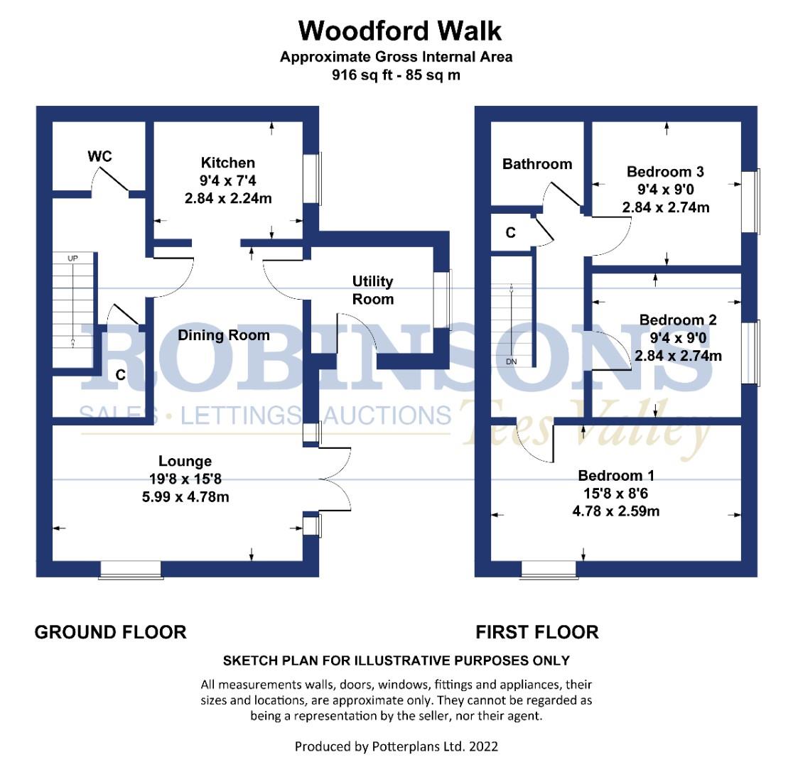Woodford Walk, Thornaby, StocktonOnTees TS17, 3 bedroom semidetached