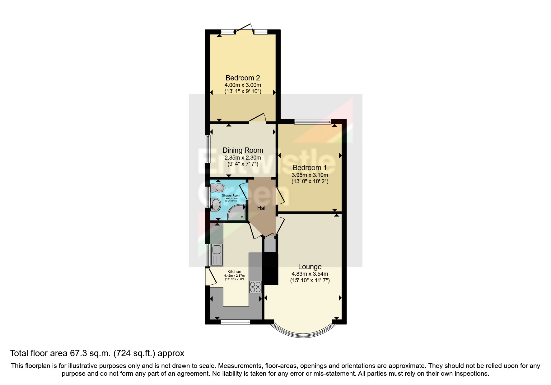 Clive Road, Westhoughton, Bolton, Greater Manchester BL5, 2 bedroom