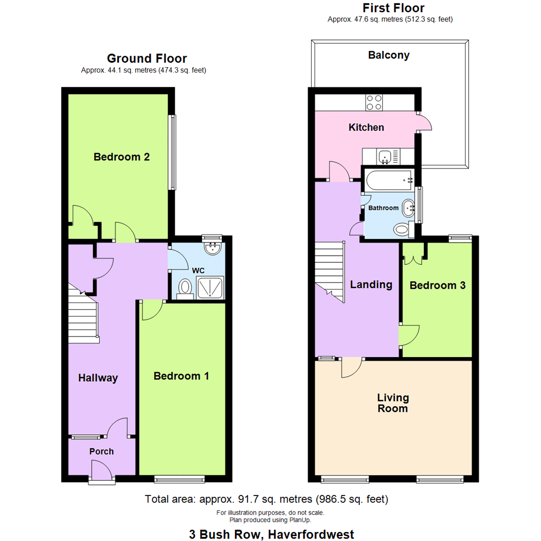 Bush Row, Haverfordwest SA61, 3 bedroom terraced house for sale