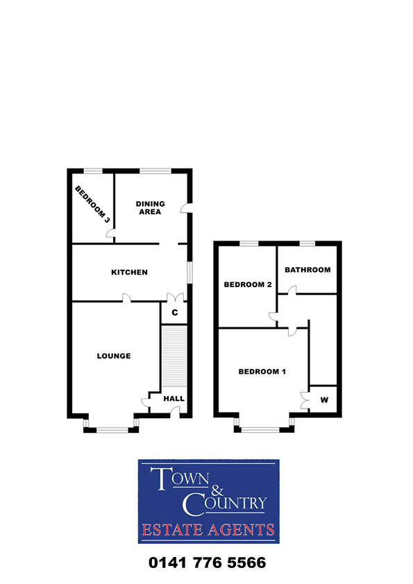 Kenmure Gardens, Glasgow G64, 3 bedroom end terrace house