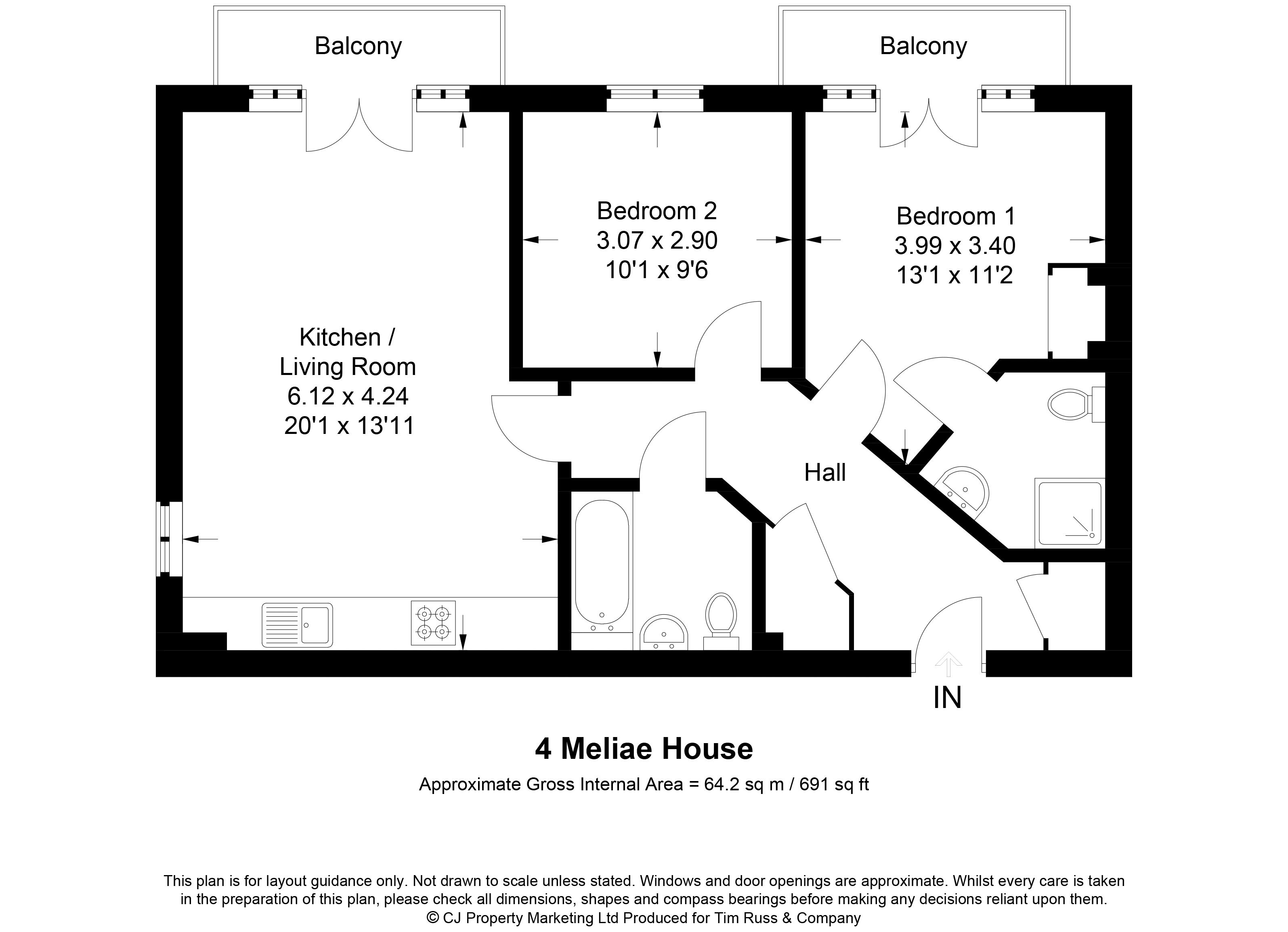 Folleys Place, Loudwater, High HP10, 2 bedroom flat for sale