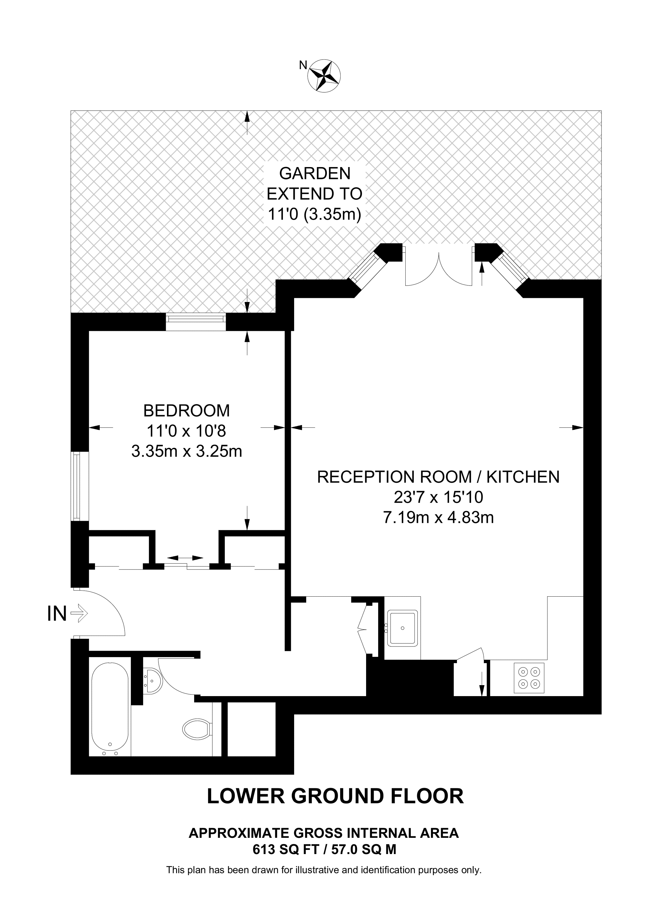 Redcliffe Gardens, Chelsea, London SW10, 1 bedroom flat for sale