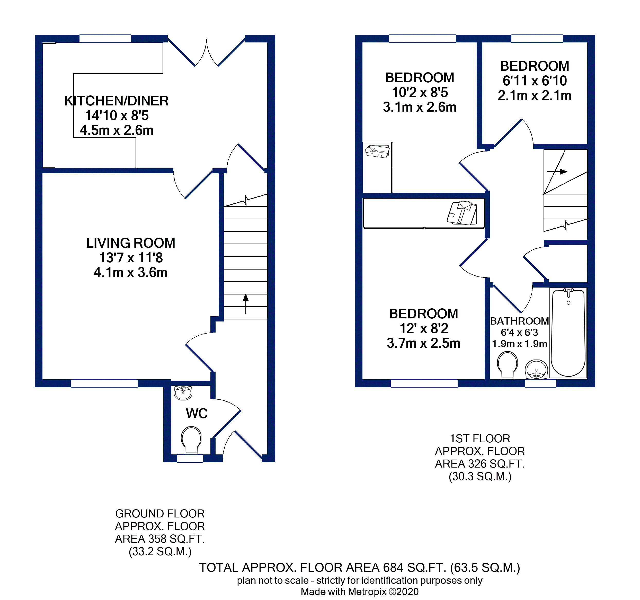 Bittern Croft, Horbury, Wakefield, West Yorkshire WF4, 3 bedroom semi