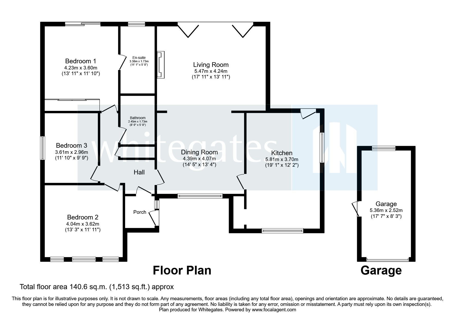 Crewe Road, Haslington, Crewe, Cheshire CW1, 3 bedroom bungalow for