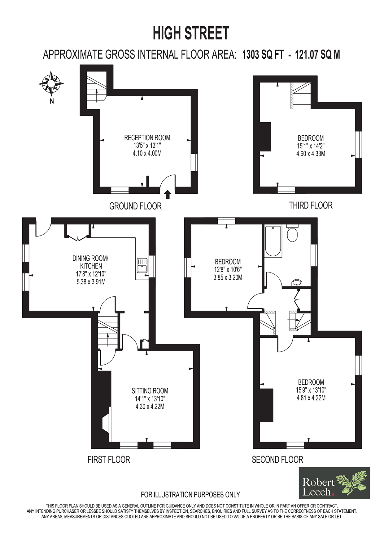 High Street, Bletchingley, Redhill RH1, 3 bedroom semidetached house