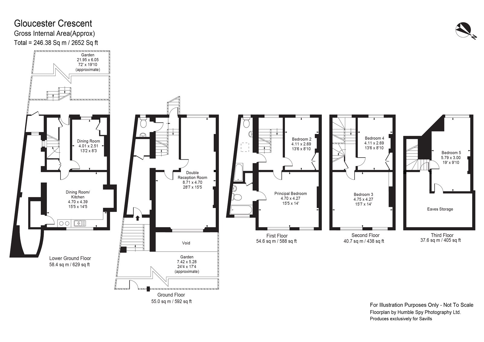 Gloucester Crescent, Primrose Hill, London NW1, 5 bedroom terraced