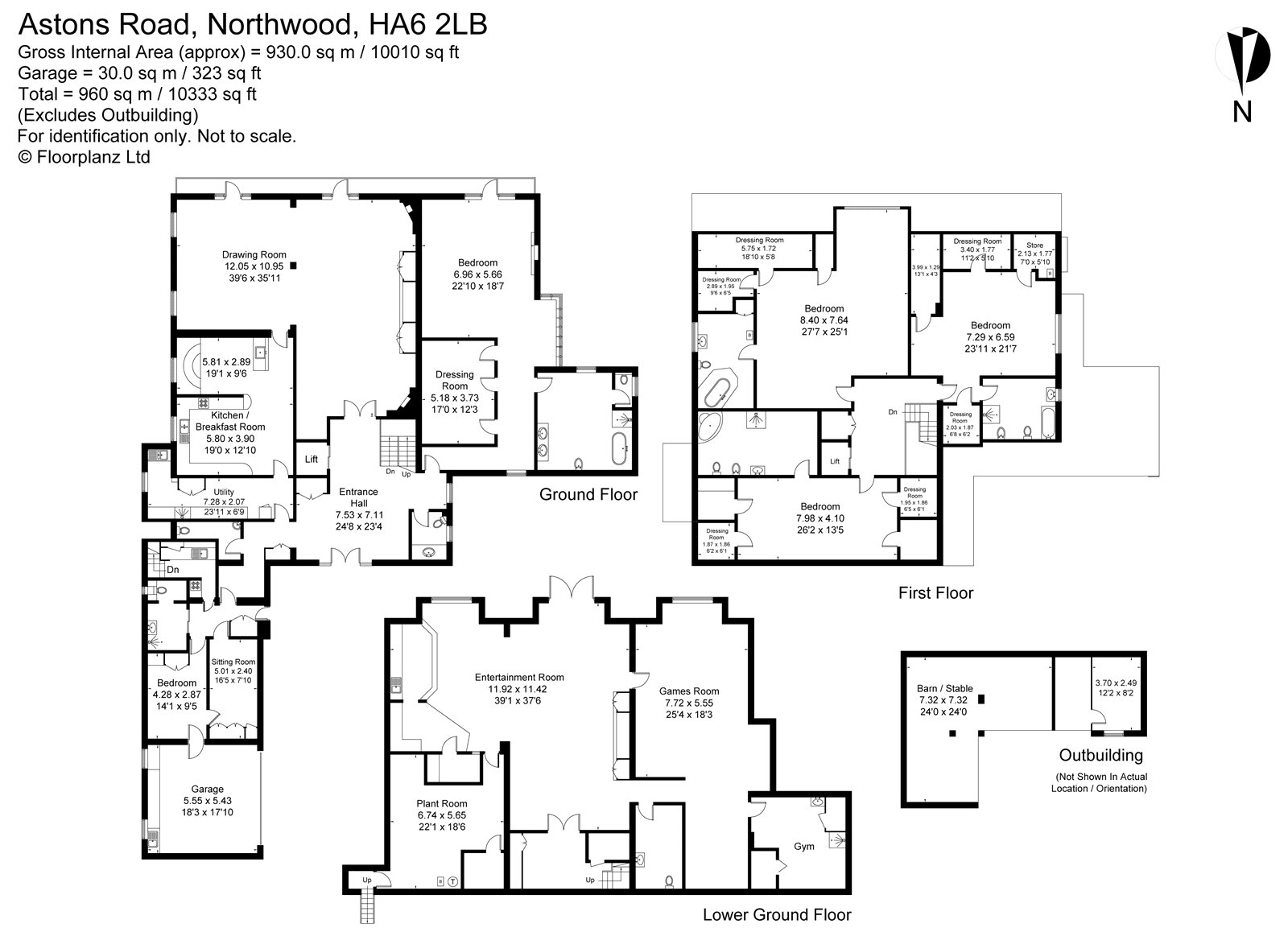 Astons Road, Moor Park, Middlesex HA6, 5 bedroom detached house for