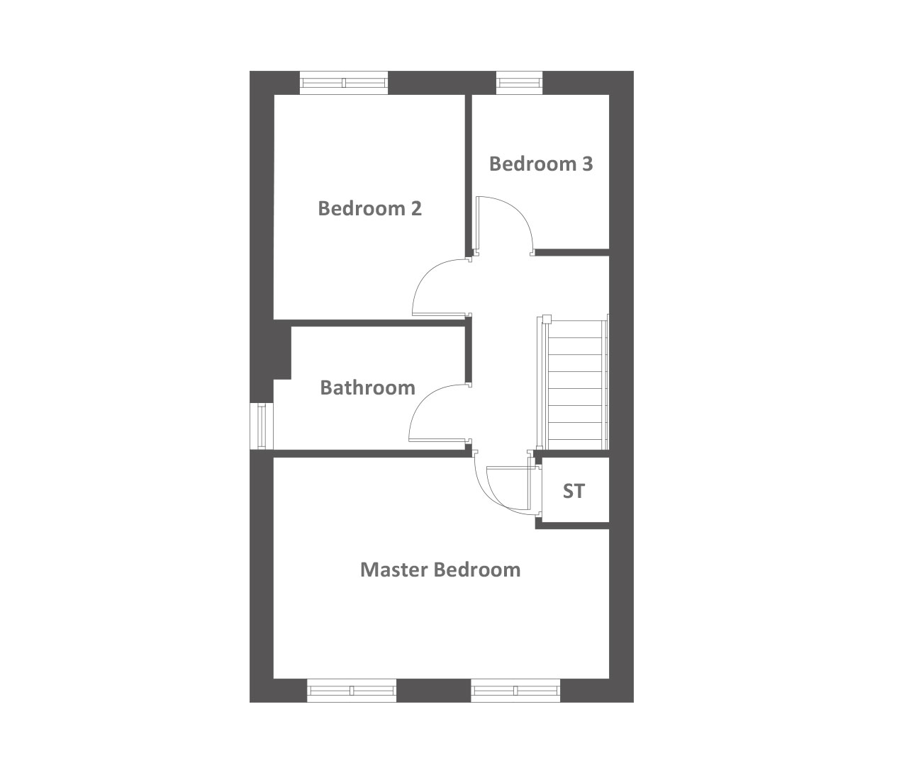 "The Ashby" at Chamberlain Way, Peterborough PE4, 3 bedroom property for sale 60292774